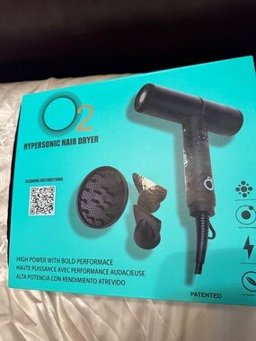O2 Hypersonic Hair Dryer — Black